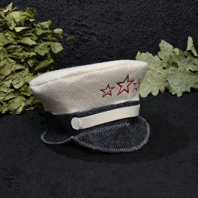 Шапка банная  "Фуражка", евро