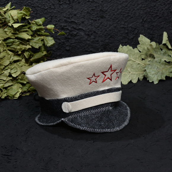 Шапка банная  "Фуражка", евро